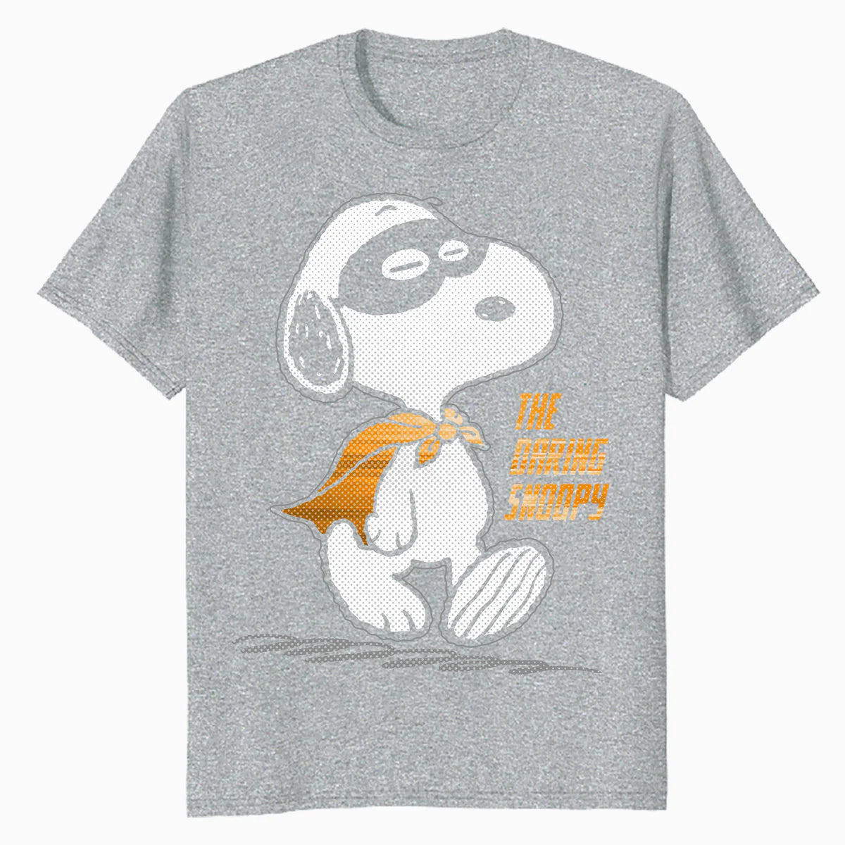 Peanuts Snoopy The Daring Superhero Retro 80s 90s Cartoon Official Men's T-Shirt