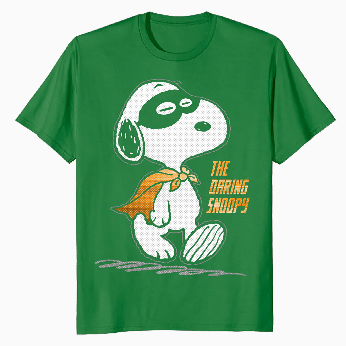 Peanuts Snoopy The Daring Superhero Retro 80s 90s Cartoon Official Men's T-Shirt