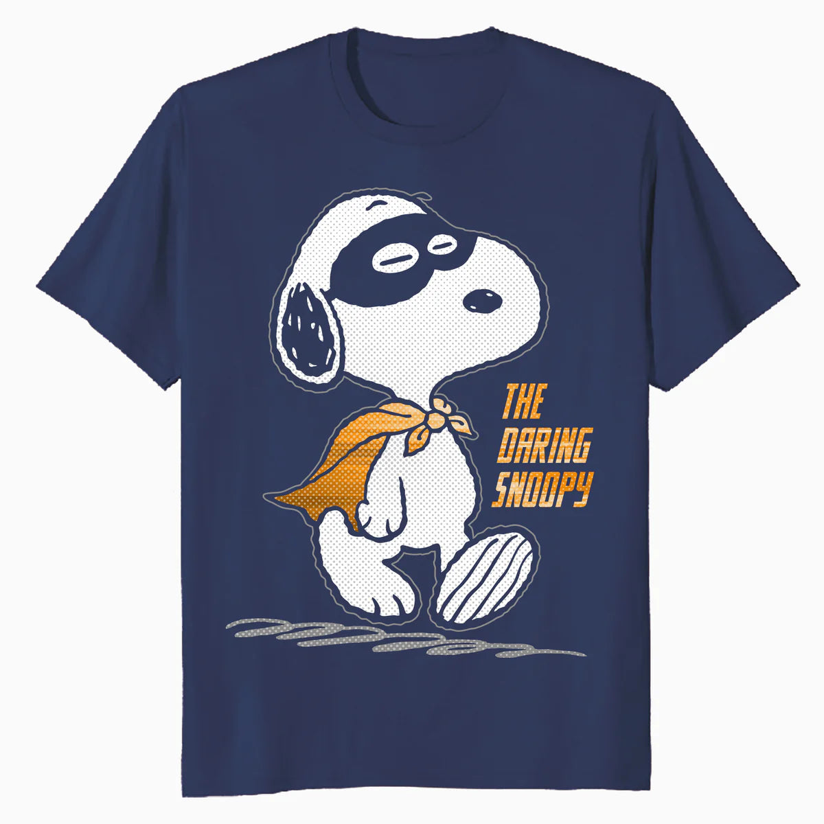 Peanuts Snoopy The Daring Superhero Retro 80s 90s Cartoon Official Men's T-Shirt