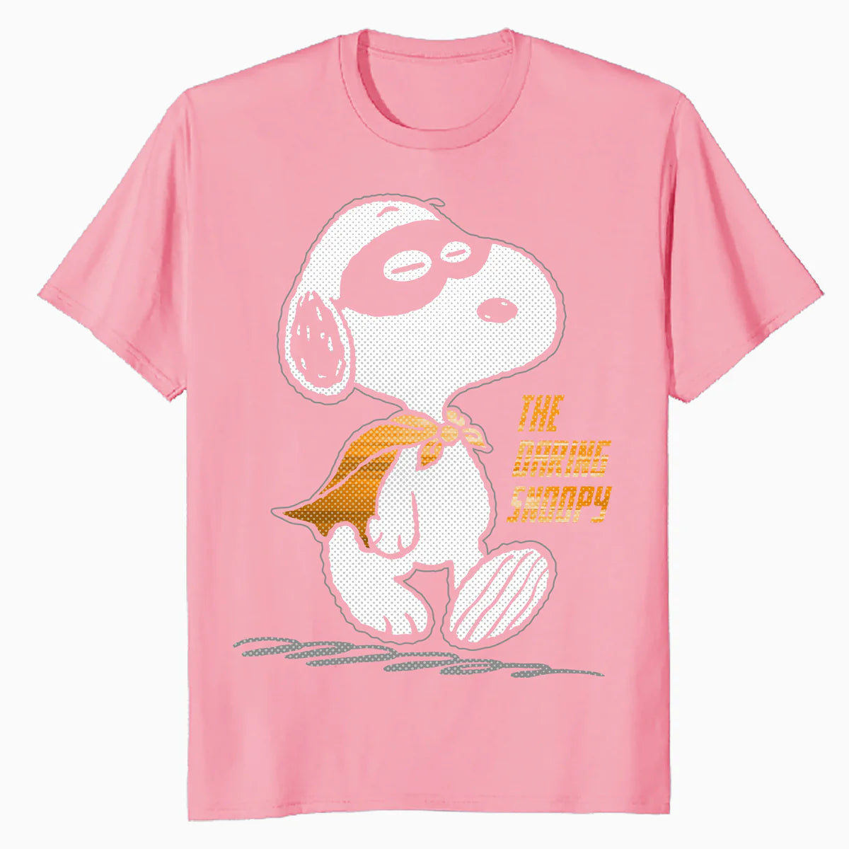 Peanuts Snoopy The Daring Superhero Retro 80s 90s Cartoon Official Men's T-Shirt