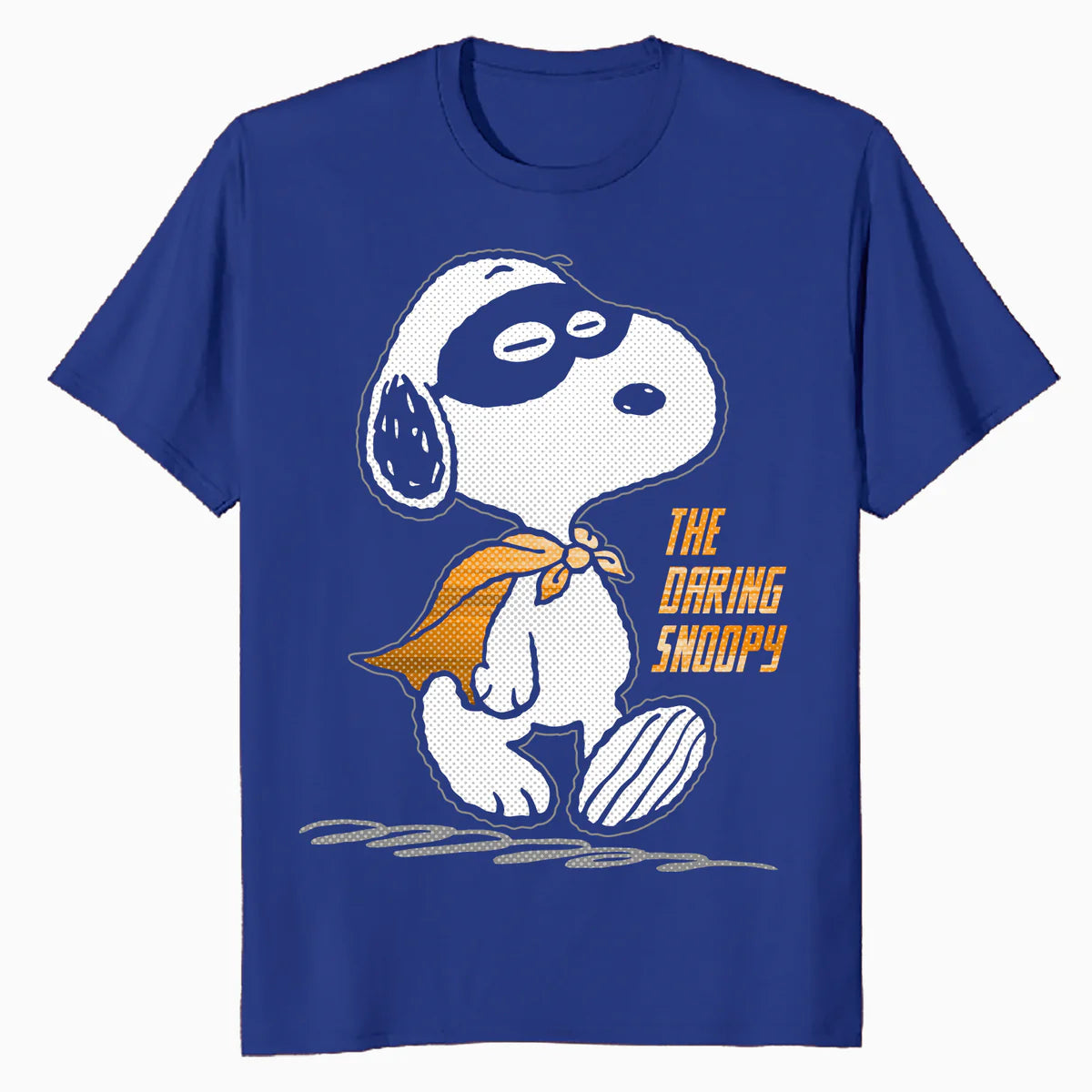 Peanuts Snoopy The Daring Superhero Retro 80s 90s Cartoon Official Men's T-Shirt