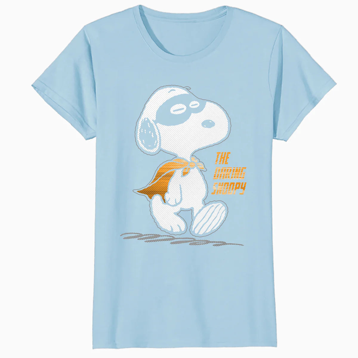 Peanuts Snoopy The Daring Superhero Retro 80s 90s Cartoon Official Women's SKINNY FIT T-Shirt