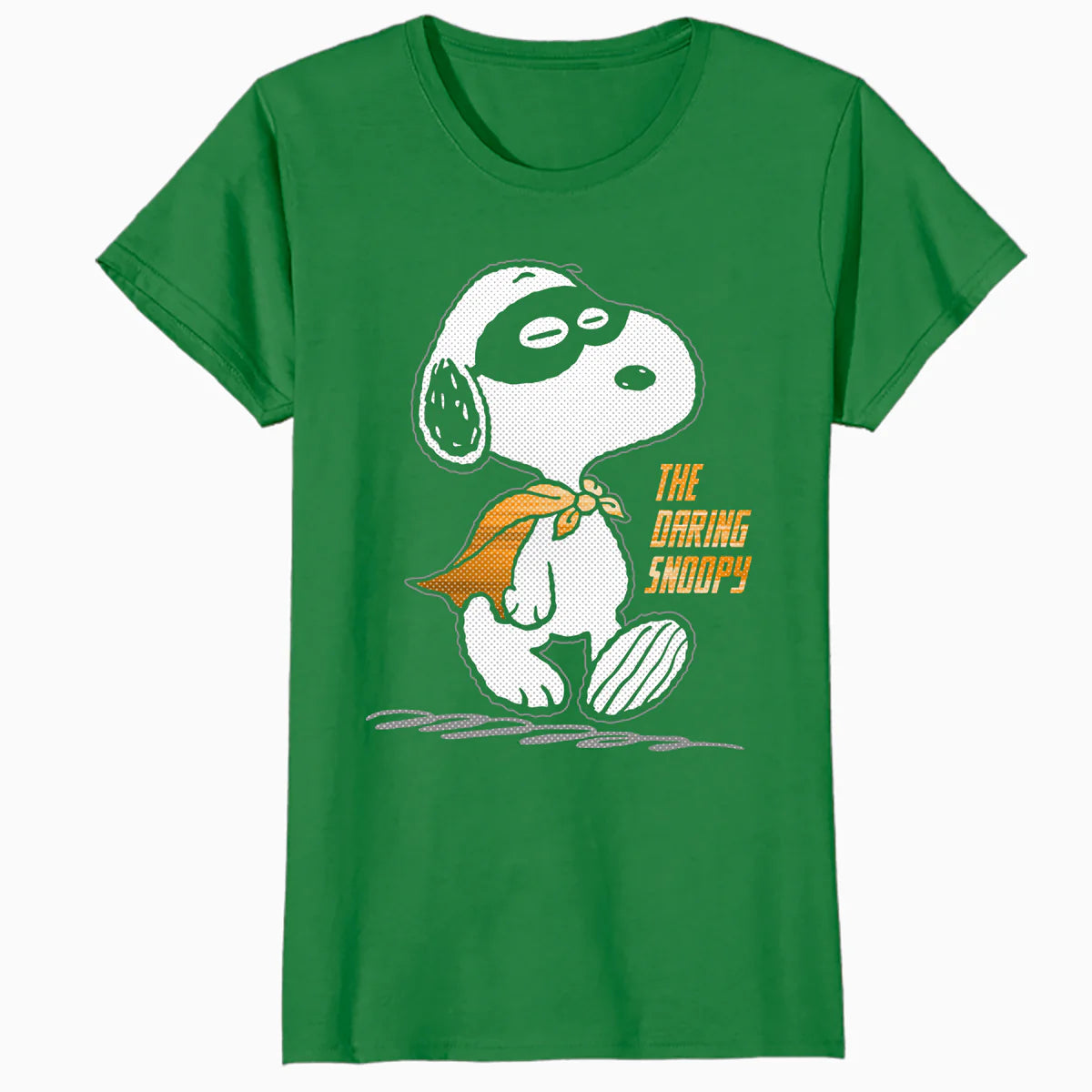 Peanuts Snoopy The Daring Superhero Retro 80s 90s Cartoon Official Women's SKINNY FIT T-Shirt