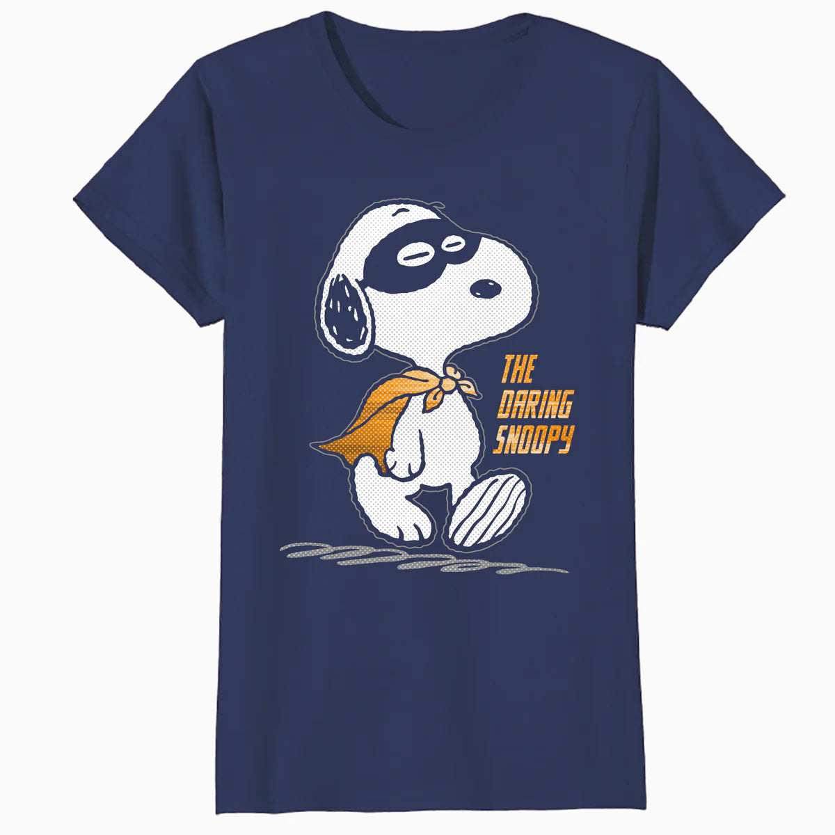 Peanuts Snoopy The Daring Superhero Retro 80s 90s Cartoon Official Women's SKINNY FIT T-Shirt