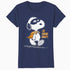 Peanuts Snoopy The Daring Superhero Retro 80s 90s Cartoon Official Women's SKINNY FIT T-Shirt