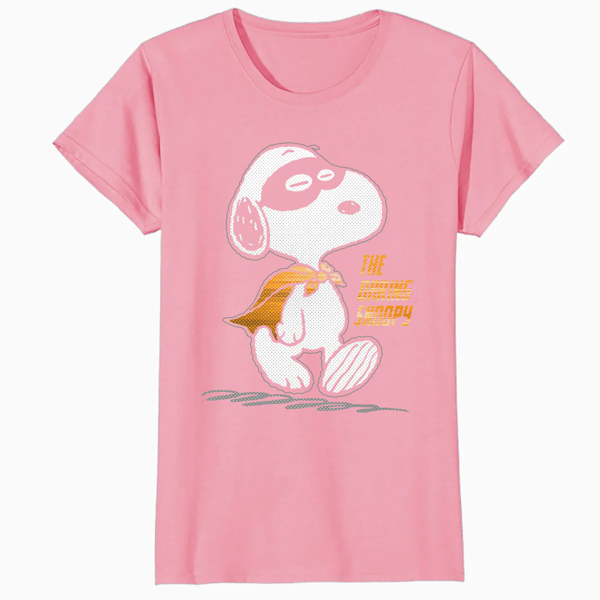 Peanuts Snoopy The Daring Superhero Retro 80s 90s Cartoon Official Women's SKINNY FIT T-Shirt