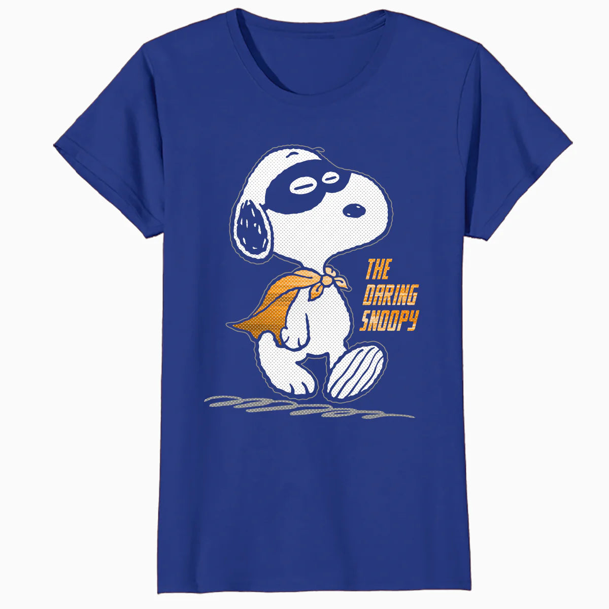 Peanuts Snoopy The Daring Superhero Retro 80s 90s Cartoon Official Women's SKINNY FIT T-Shirt