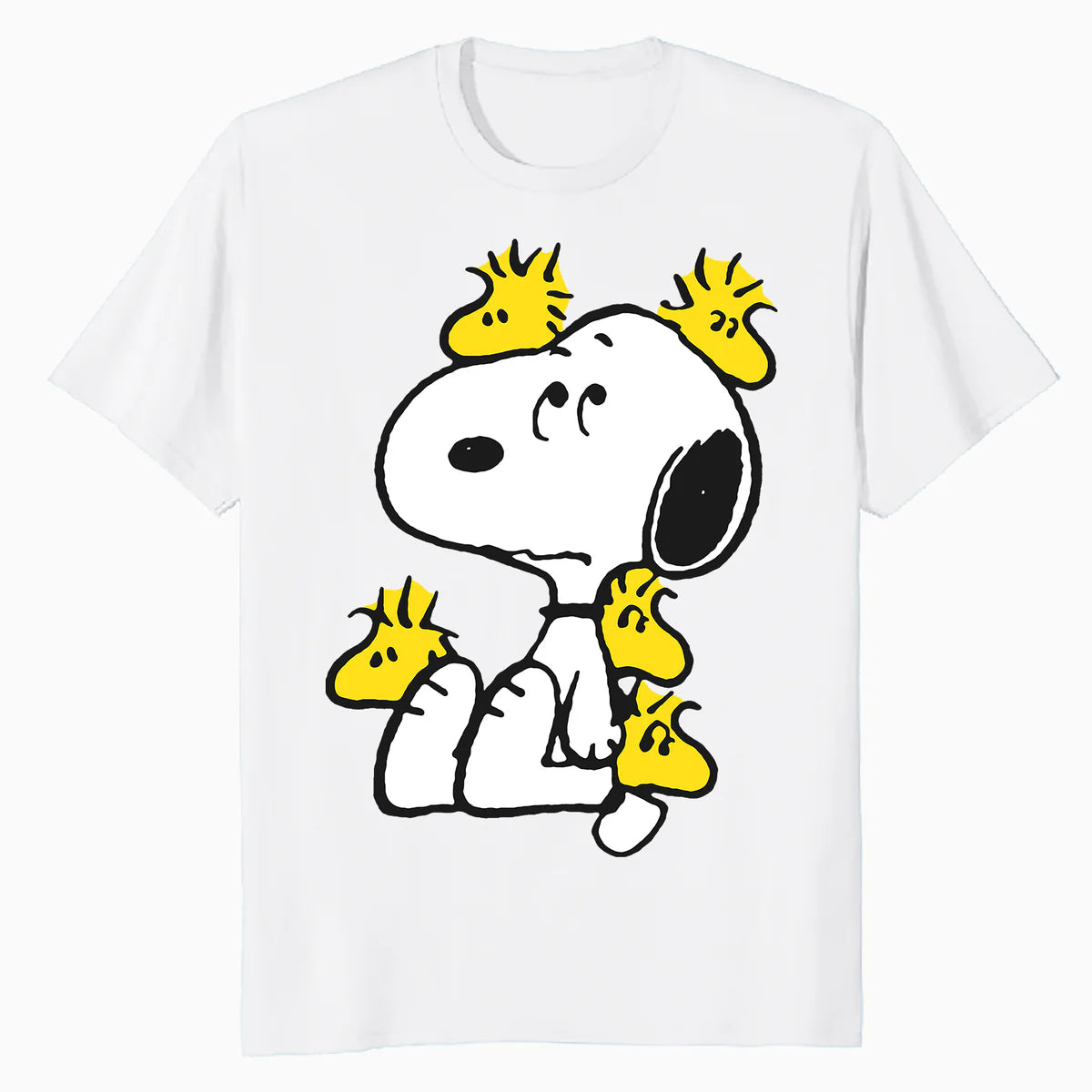 Peanuts Snoopy Woodstock Annoying Friend Funny Lol Retro 90s Official Men's T-Shirt