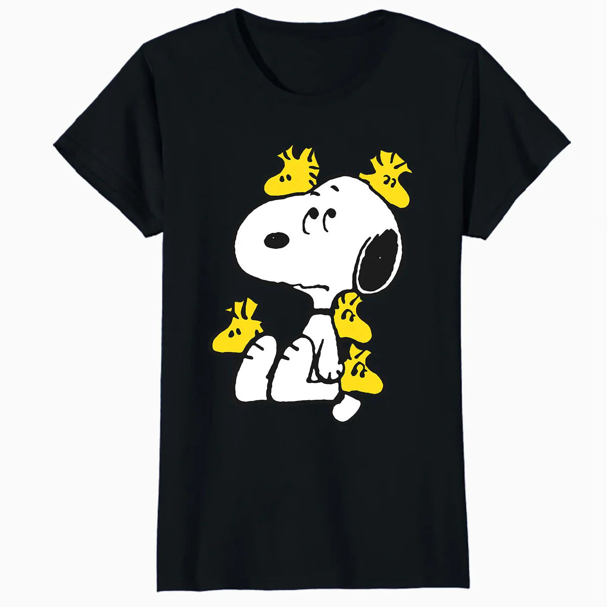 Peanuts Snoopy Woodstock Annoying Friend Funny Lol Retro 90s Official Women's SKINNY FIT T-Shirt