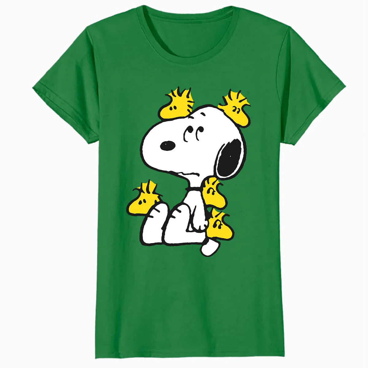 Peanuts Snoopy Woodstock Annoying Friend Funny Lol Retro 90s Official Women's SKINNY FIT T-Shirt