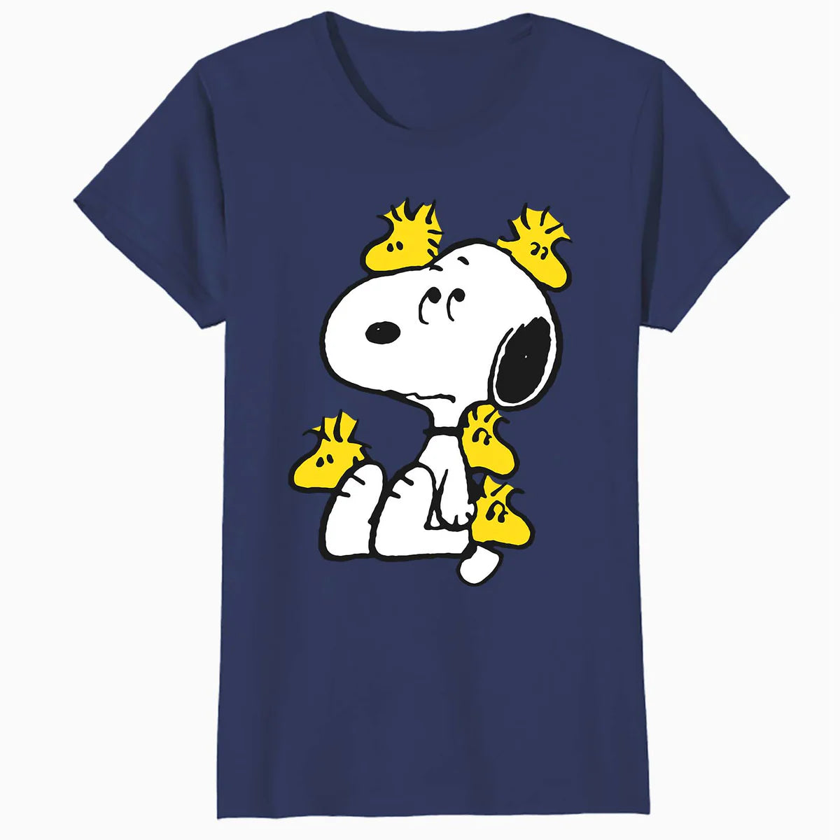 Peanuts Snoopy Woodstock Annoying Friend Funny Lol Retro 90s Official Women's SKINNY FIT T-Shirt