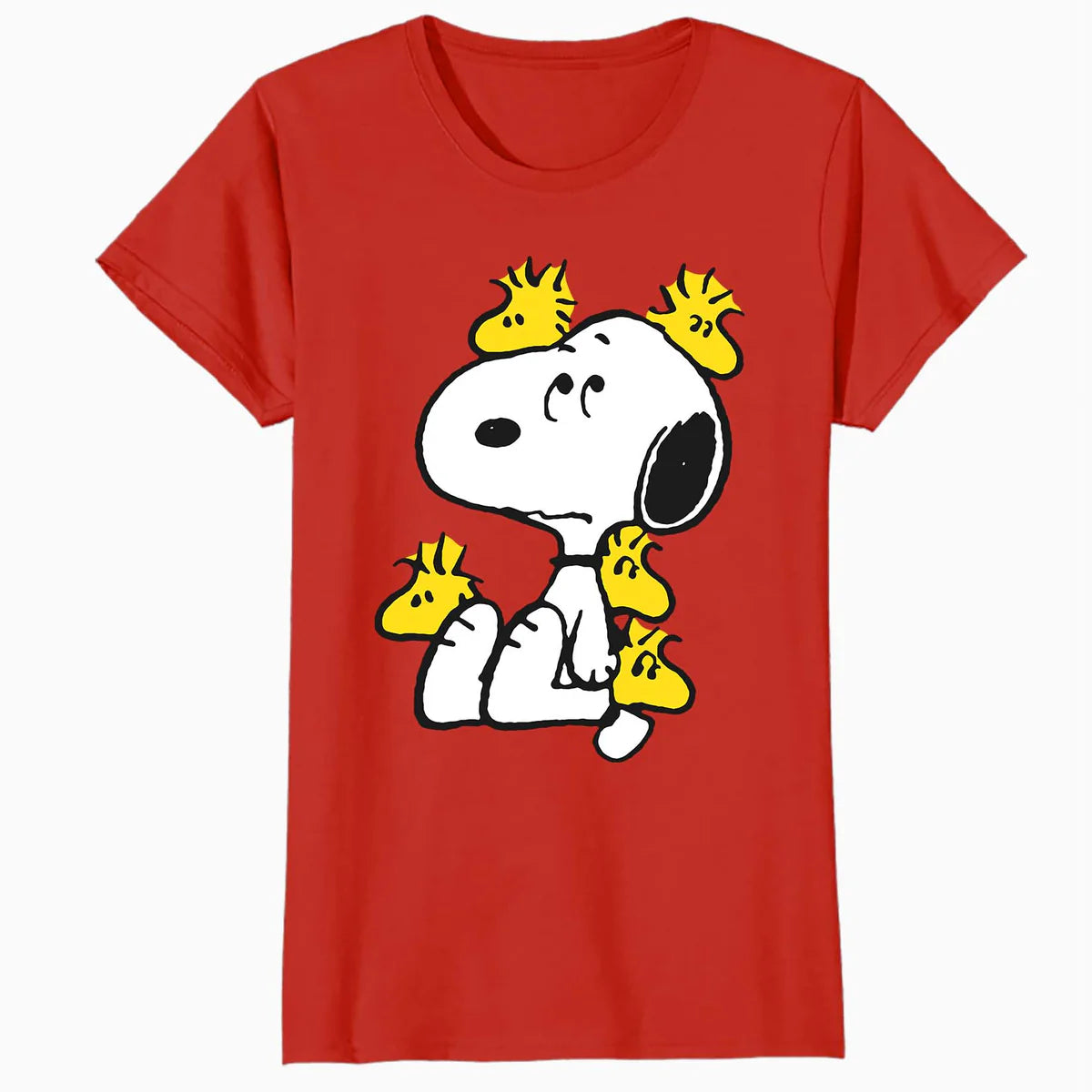 Peanuts Snoopy Woodstock Annoying Friend Funny Lol Retro 90s Official Women's SKINNY FIT T-Shirt