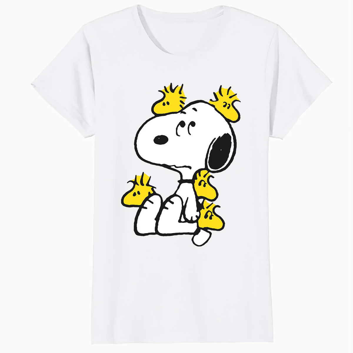 Peanuts Snoopy Woodstock Annoying Friend Funny Lol Retro 90s Official Women's SKINNY FIT T-Shirt
