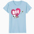 Peanuts Snoopy Woodstock BFF Pink Heart Vintage Classic Official Women's SKINNY FIT T-Shirt