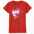 Peanuts Snoopy Woodstock BFF Pink Heart Vintage Classic Official Women's SKINNY FIT T-Shirt
