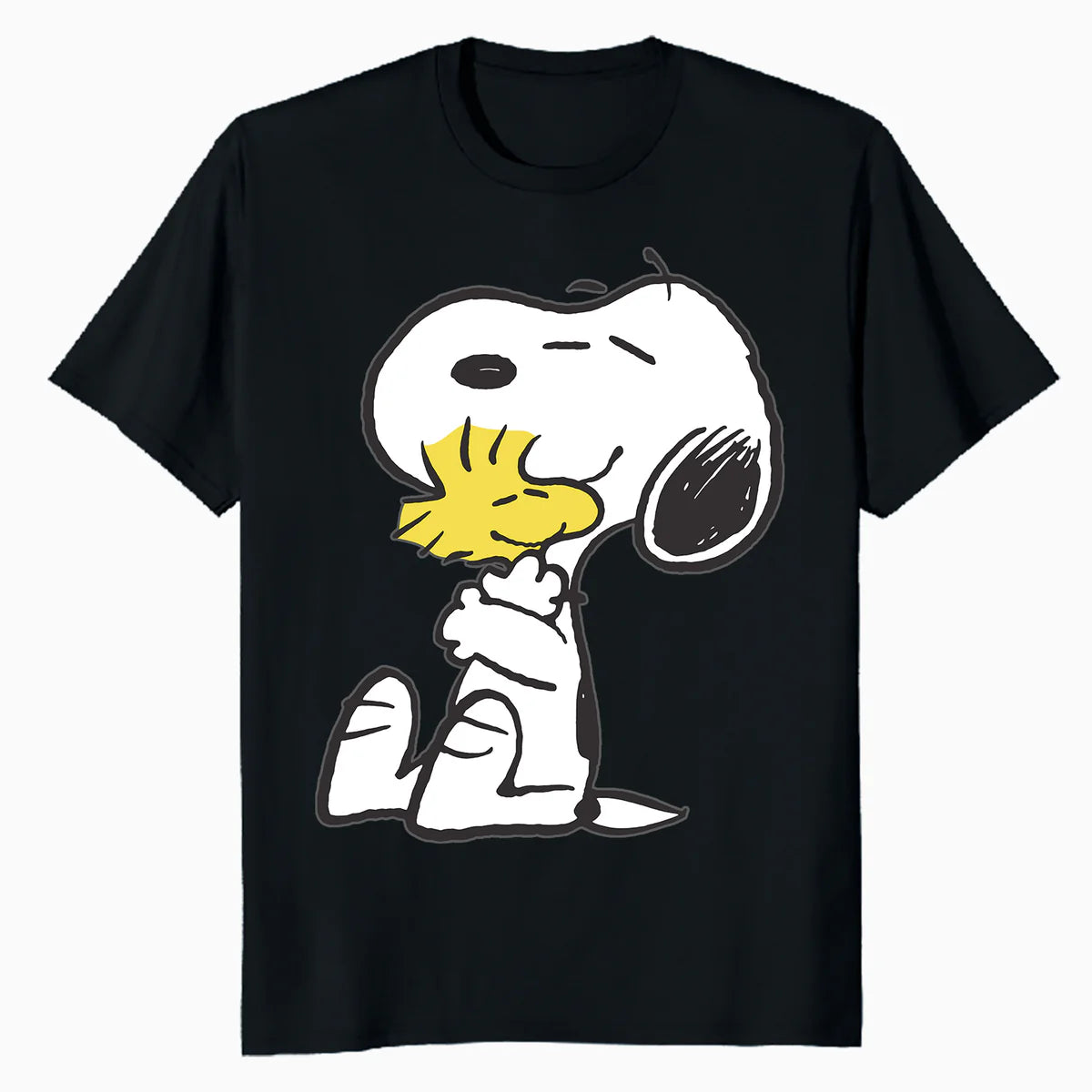 Peanuts Snoopy Woodstock Vintage Hug BFFs Love Retro 80s 90s Official Men's T-Shirt