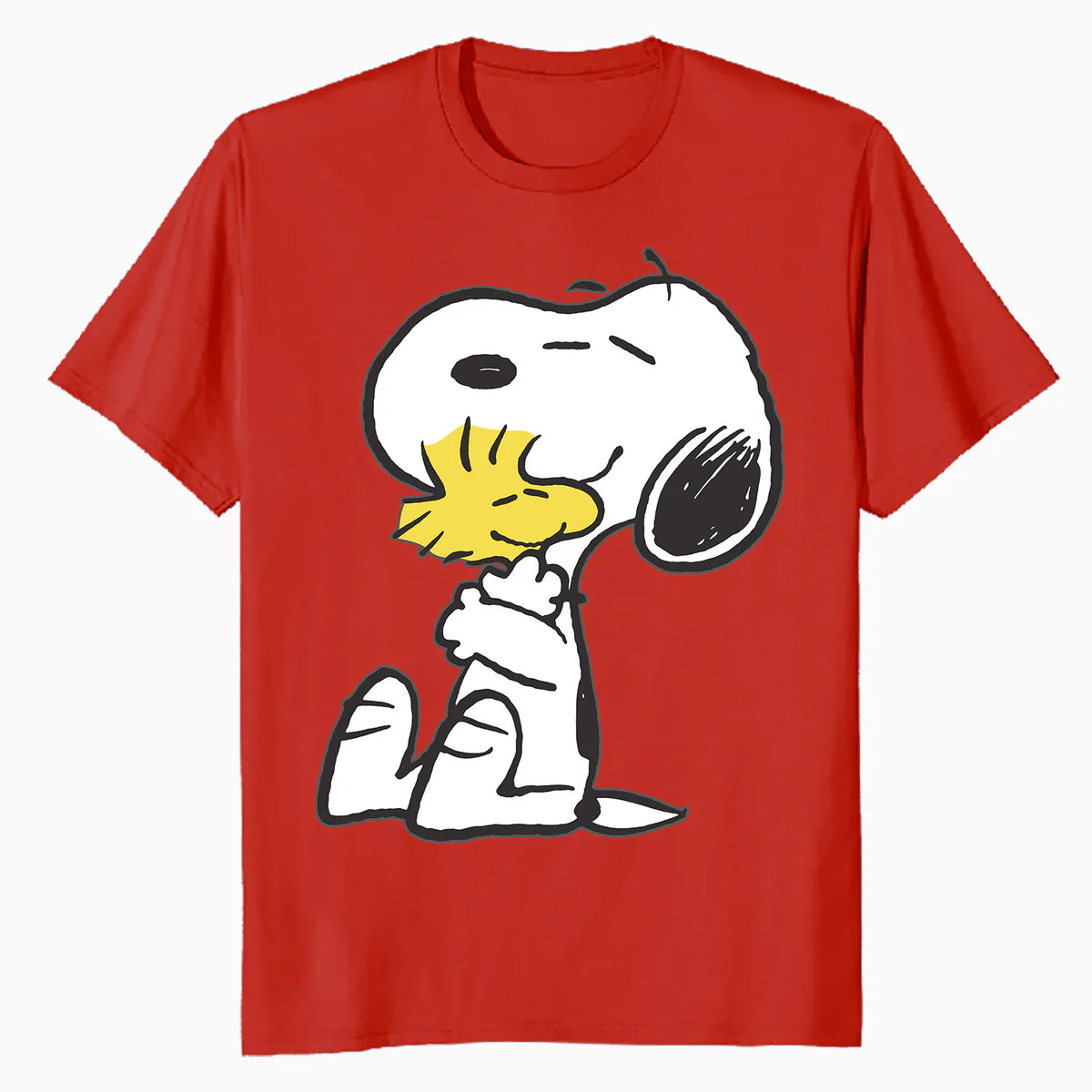 Peanuts Snoopy Woodstock Vintage Hug BFFs Love Retro 80s 90s Official Men's T-Shirt
