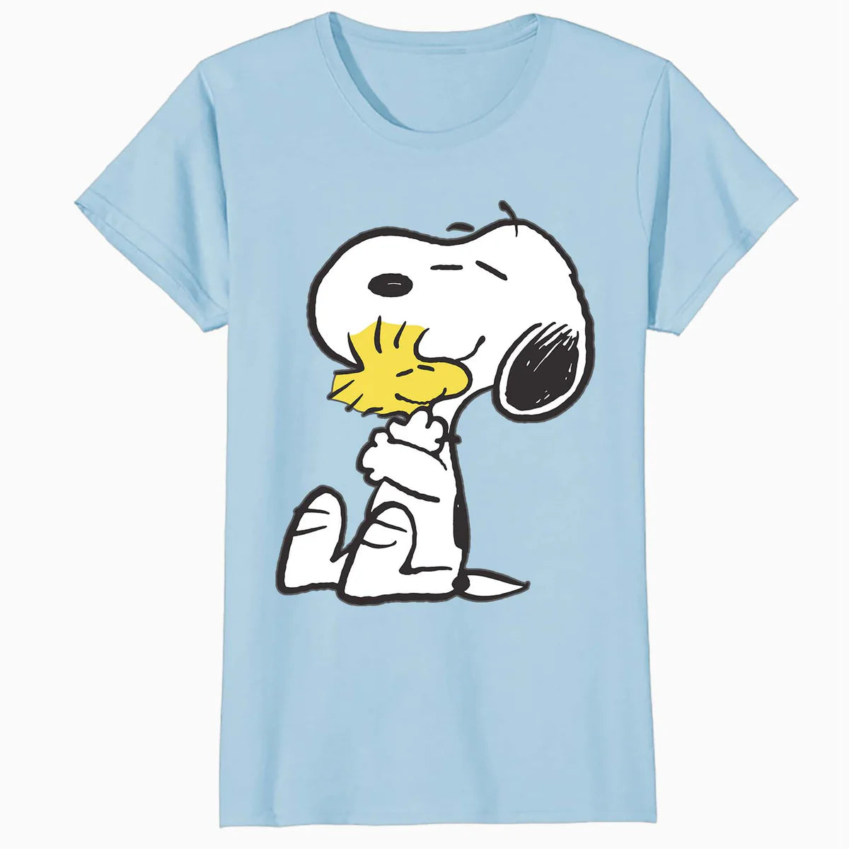 Peanuts Snoopy Woodstock Vintage Hug BFFs Love Retro 80s 90s Official Women's SKINNY FIT T-Shirt
