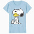 Peanuts Snoopy Woodstock Vintage Hug BFFs Love Retro 80s 90s Official Women's SKINNY FIT T-Shirt