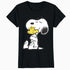 Peanuts Snoopy Woodstock Vintage Hug BFFs Love Retro 80s 90s Official Women's SKINNY FIT T-Shirt