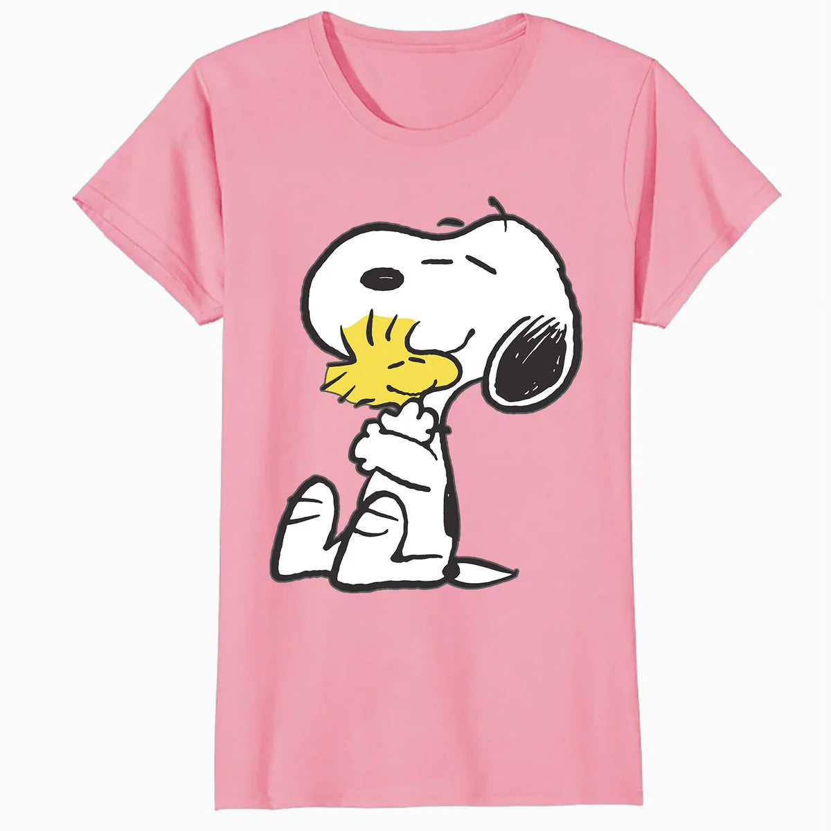 Peanuts Snoopy Woodstock Vintage Hug BFFs Love Retro 80s 90s Official Women's SKINNY FIT T-Shirt