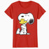Peanuts Snoopy Woodstock Vintage Hug BFFs Love Retro 80s 90s Official Women's SKINNY FIT T-Shirt