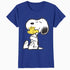 Peanuts Snoopy Woodstock Vintage Hug BFFs Love Retro 80s 90s Official Women's SKINNY FIT T-Shirt