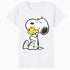 Peanuts Snoopy Woodstock Vintage Hug BFFs Love Retro 80s 90s Official Women's SKINNY FIT T-Shirt