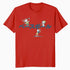 Peanuts Tokyo Snoopy Charlie Brown Lucy Retro Kanji Baseball Official Men's T-Shirt