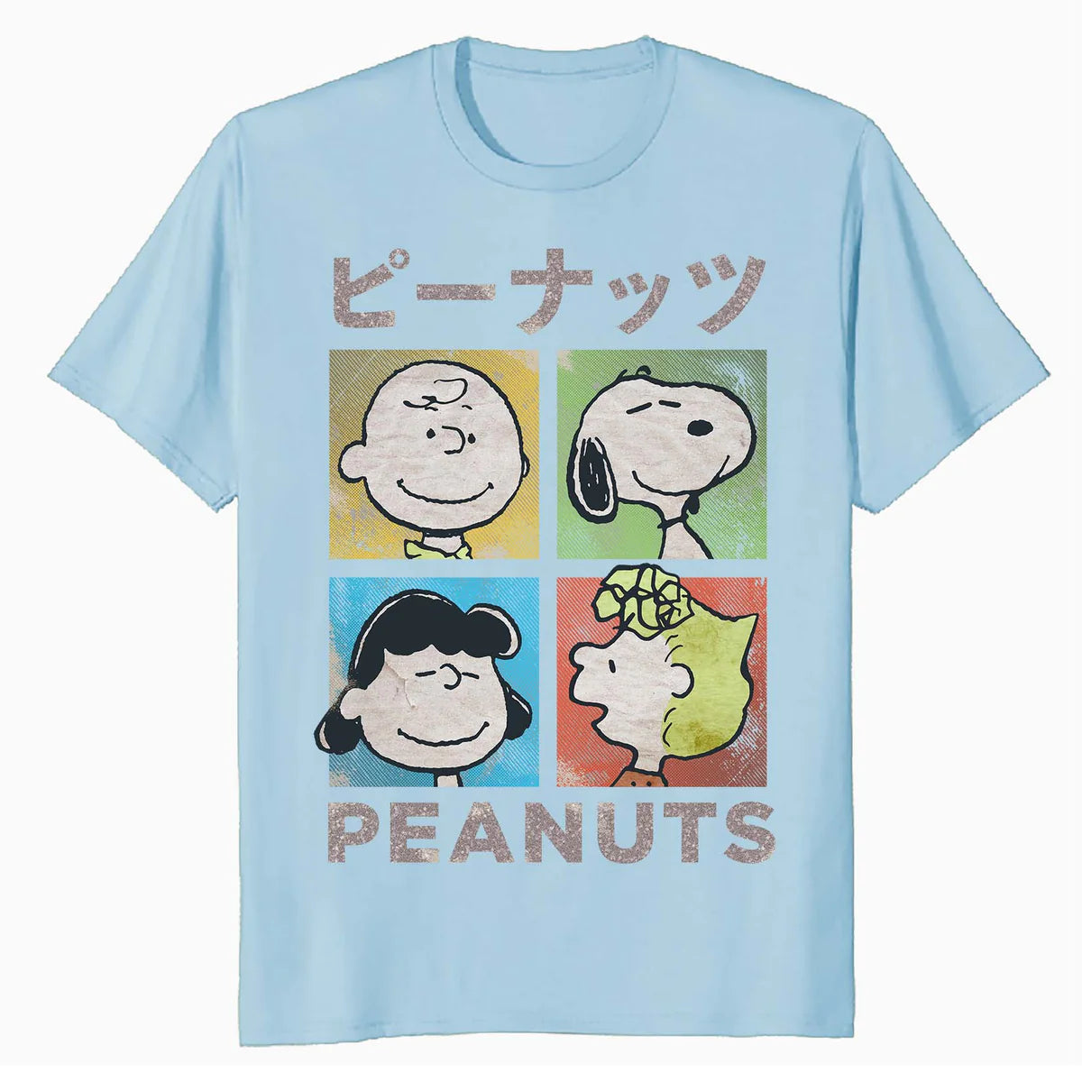 Peanuts Tokyo Snoopy Charlie Brown Manga Retro 90s Pop Art Official Men's T-Shirt