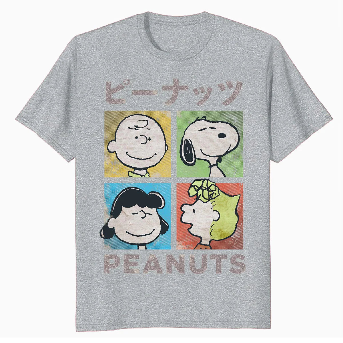 Peanuts Tokyo Snoopy Charlie Brown Manga Retro 90s Pop Art Official Men's T-Shirt