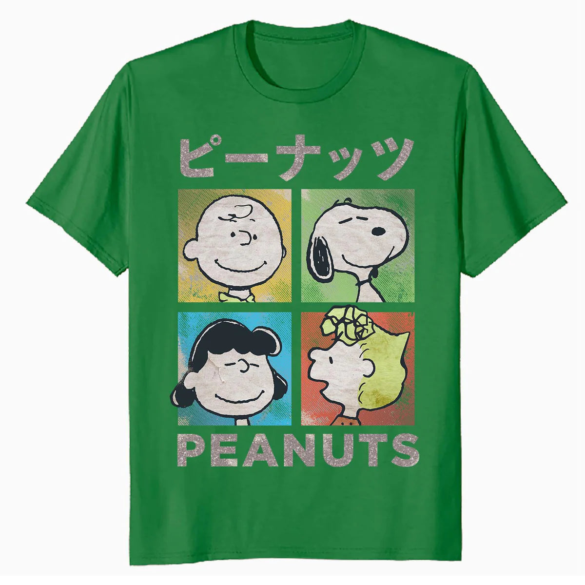 Peanuts Tokyo Snoopy Charlie Brown Manga Retro 90s Pop Art Official Men's T-Shirt