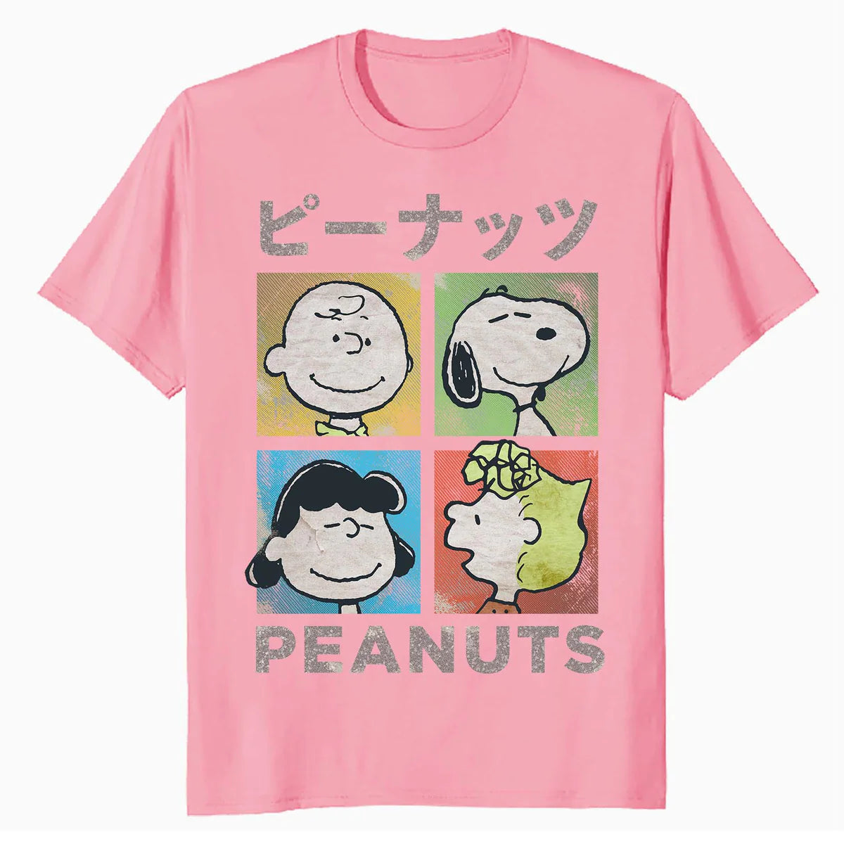 Peanuts Tokyo Snoopy Charlie Brown Manga Retro 90s Pop Art Official Men's T-Shirt