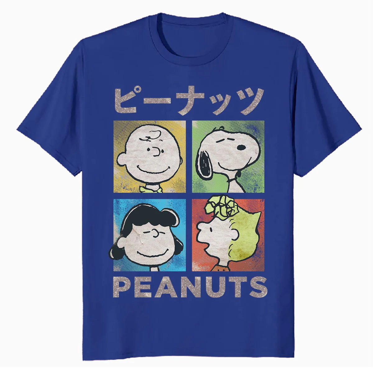 Peanuts Tokyo Snoopy Charlie Brown Manga Retro 90s Pop Art Official Men's T-Shirt