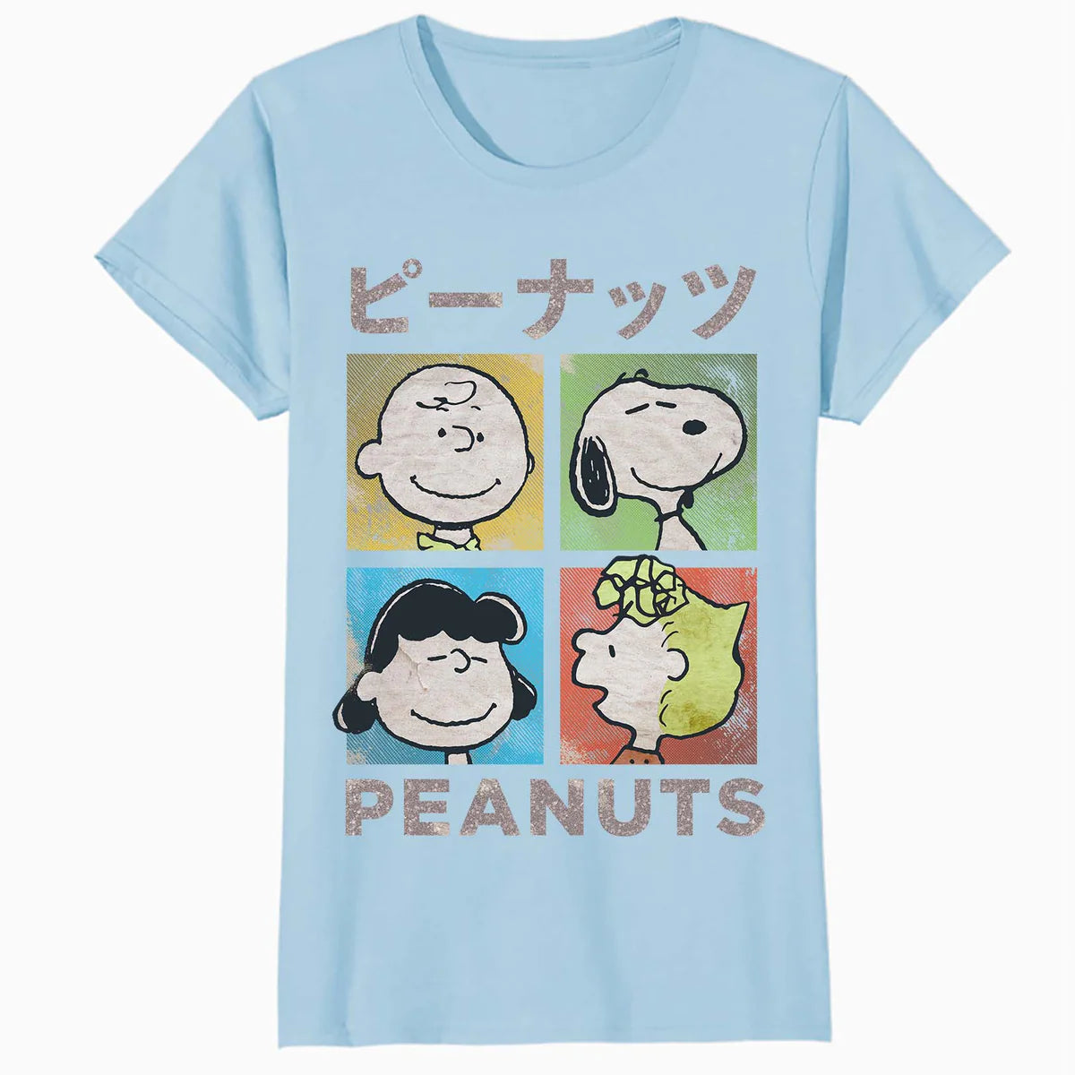 Peanuts Tokyo Snoopy Charlie Brown Manga Retro 90s Pop Art Official Women's SKINNY FIT T-Shirt