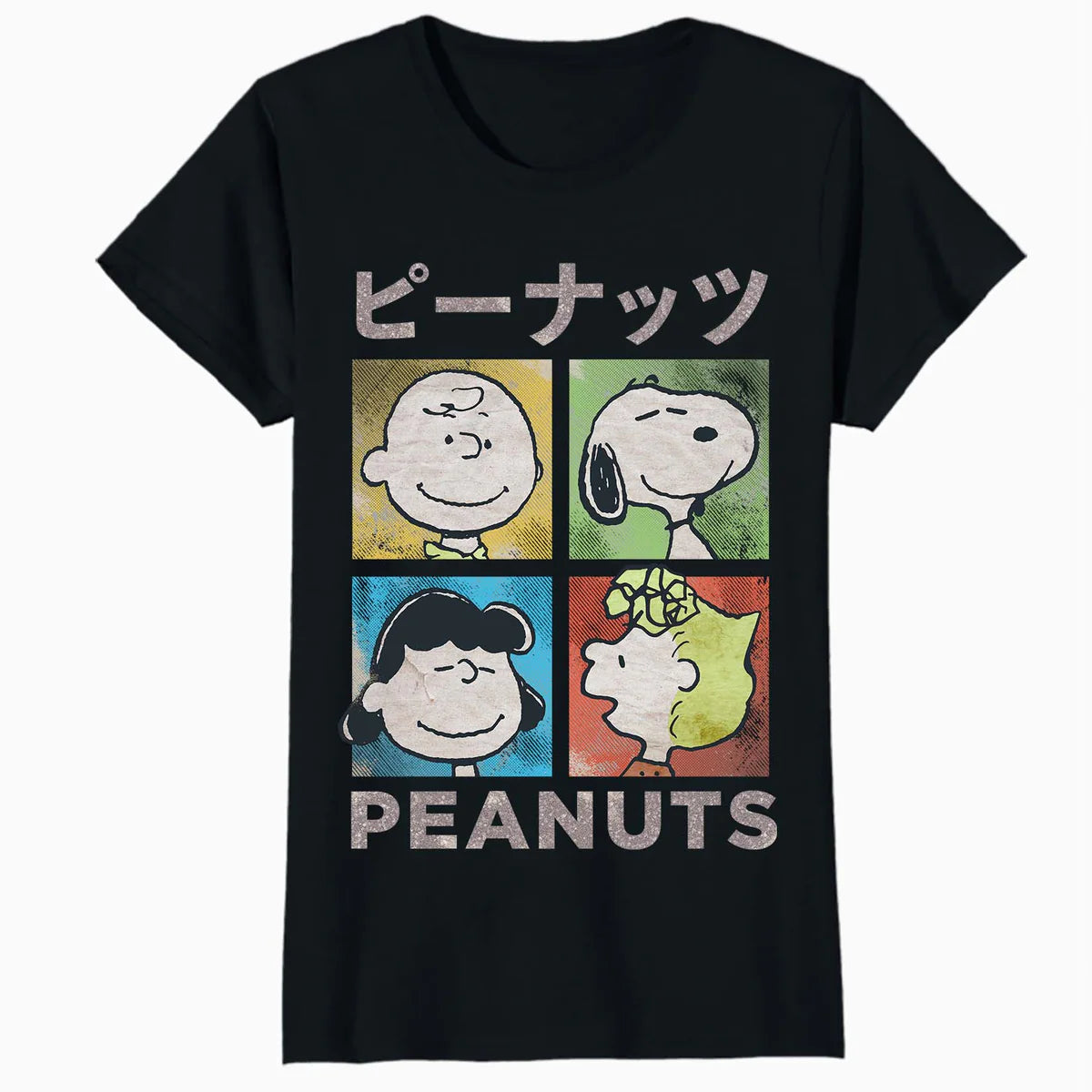 Peanuts Tokyo Snoopy Charlie Brown Manga Retro 90s Pop Art Official Women's SKINNY FIT T-Shirt
