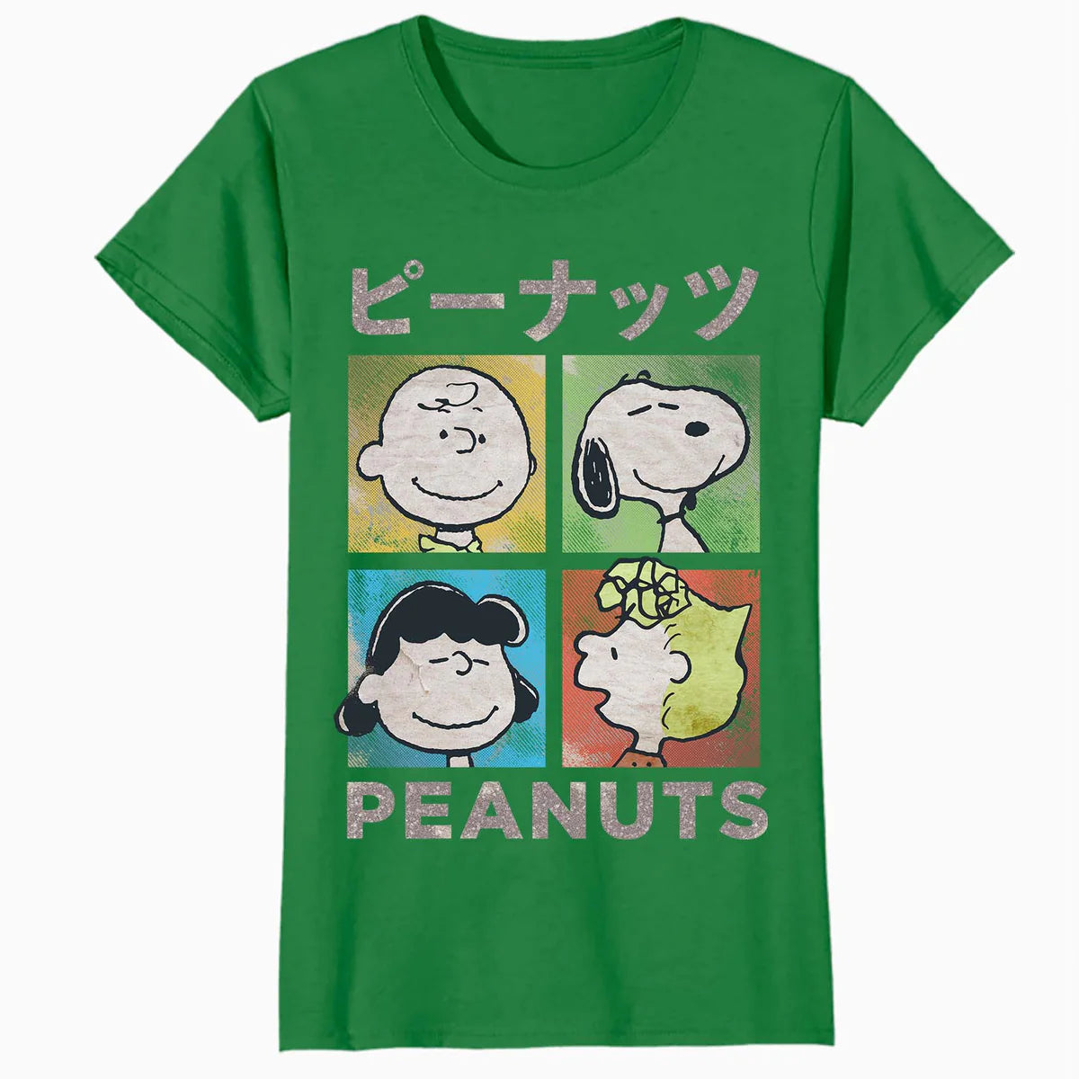 Peanuts Tokyo Snoopy Charlie Brown Manga Retro 90s Pop Art Official Women's SKINNY FIT T-Shirt