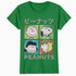 Peanuts Tokyo Snoopy Charlie Brown Manga Retro 90s Pop Art Official Women's SKINNY FIT T-Shirt