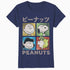Peanuts Tokyo Snoopy Charlie Brown Manga Retro 90s Pop Art Official Women's SKINNY FIT T-Shirt