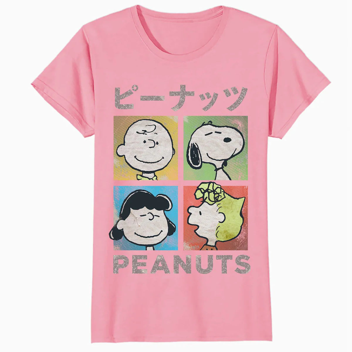 Peanuts Tokyo Snoopy Charlie Brown Manga Retro 90s Pop Art Official Women's SKINNY FIT T-Shirt