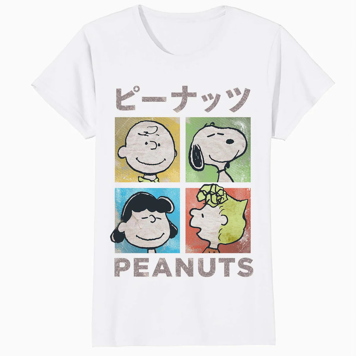 Peanuts Tokyo Snoopy Charlie Brown Manga Retro 90s Pop Art Official Women's SKINNY FIT T-Shirt