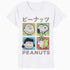 Peanuts Tokyo Snoopy Charlie Brown Manga Retro 90s Pop Art Official Women's SKINNY FIT T-Shirt