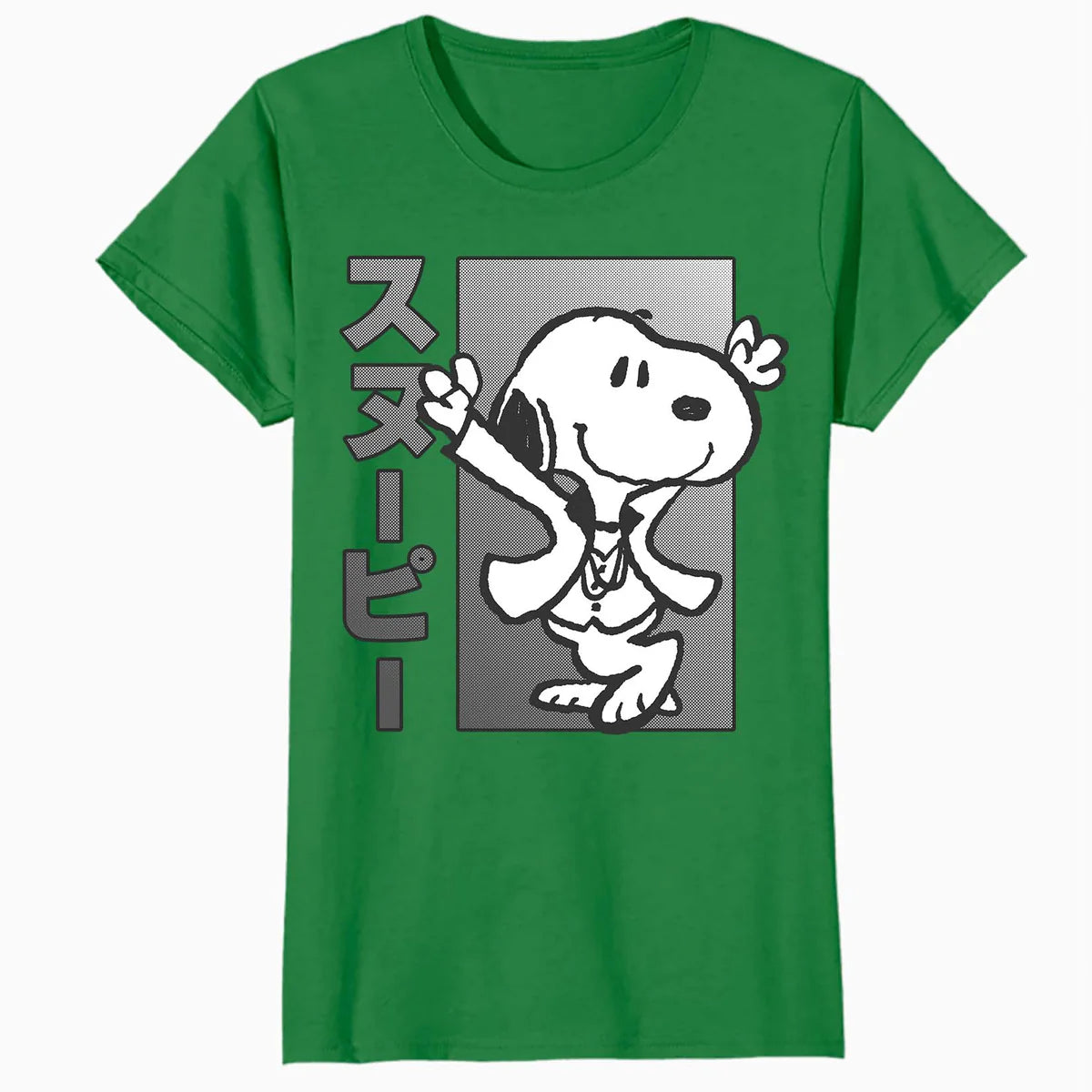 Peanuts Tokyo Snoopy Dancing Japan Pet Lovers Retro 70s 90s Official Women's SKINNY FIT T-Shirt