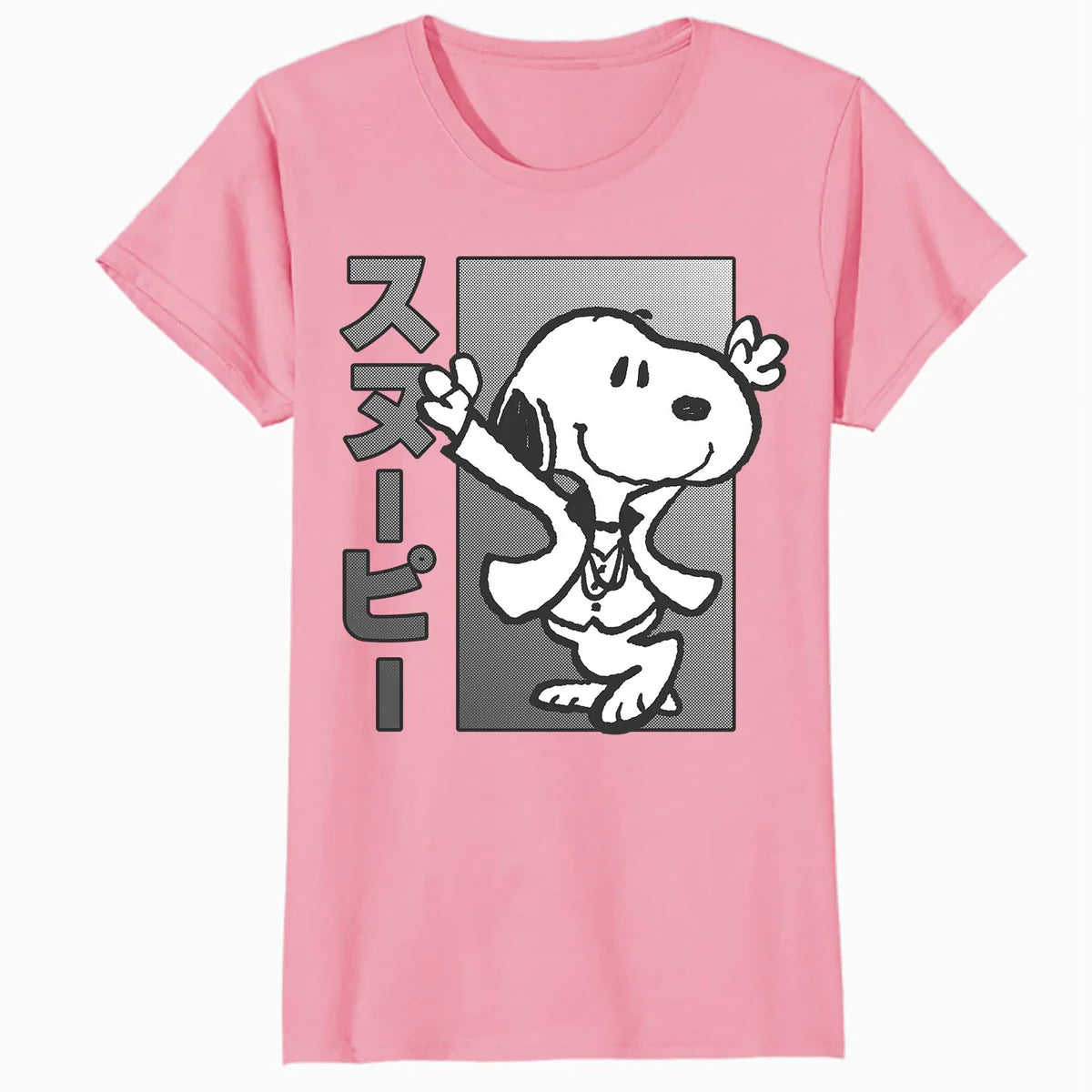 Peanuts Tokyo Snoopy Dancing Japan Pet Lovers Retro 70s 90s Official Women's SKINNY FIT T-Shirt