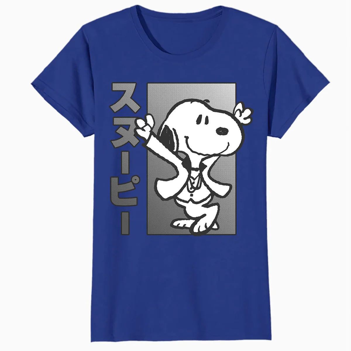 Peanuts Tokyo Snoopy Dancing Japan Pet Lovers Retro 70s 90s Official Women's SKINNY FIT T-Shirt