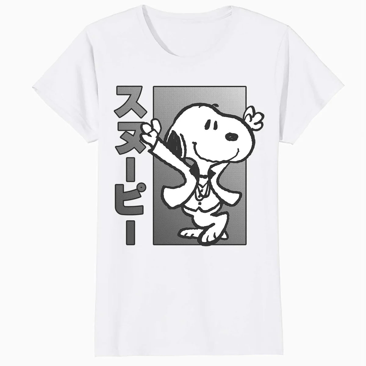Peanuts Tokyo Snoopy Dancing Japan Pet Lovers Retro 70s 90s Official Women's SKINNY FIT T-Shirt