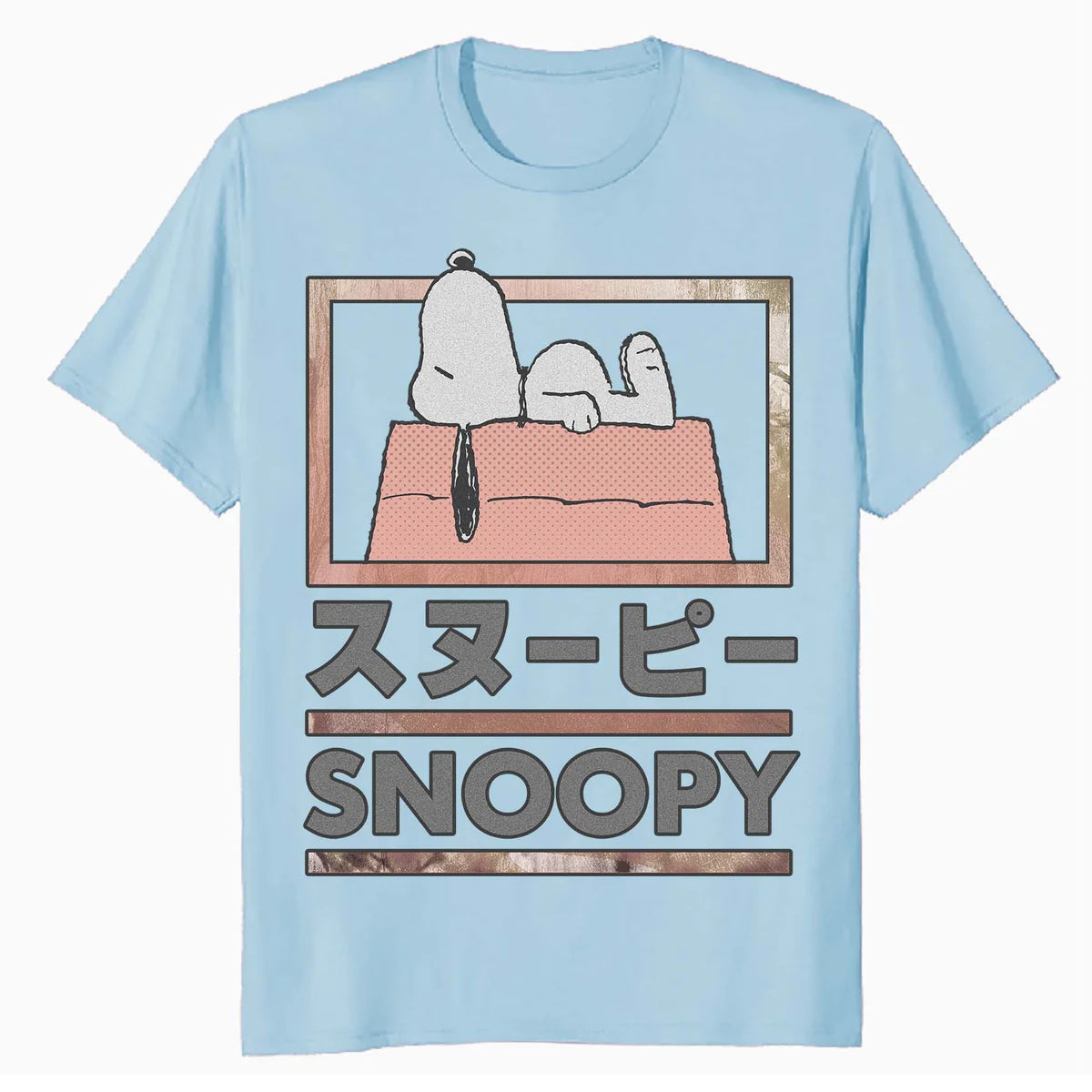 Peanuts Tokyo Snoopy Dog House Japan Fun Kanji Lol Retro 90s Official Men's T-Shirt