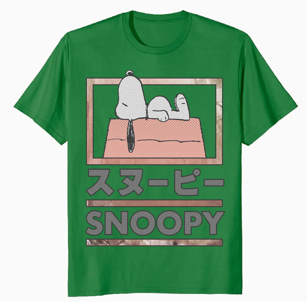 Peanuts Tokyo Snoopy Dog House Japan Fun Kanji Lol Retro 90s Official Men's T-Shirt