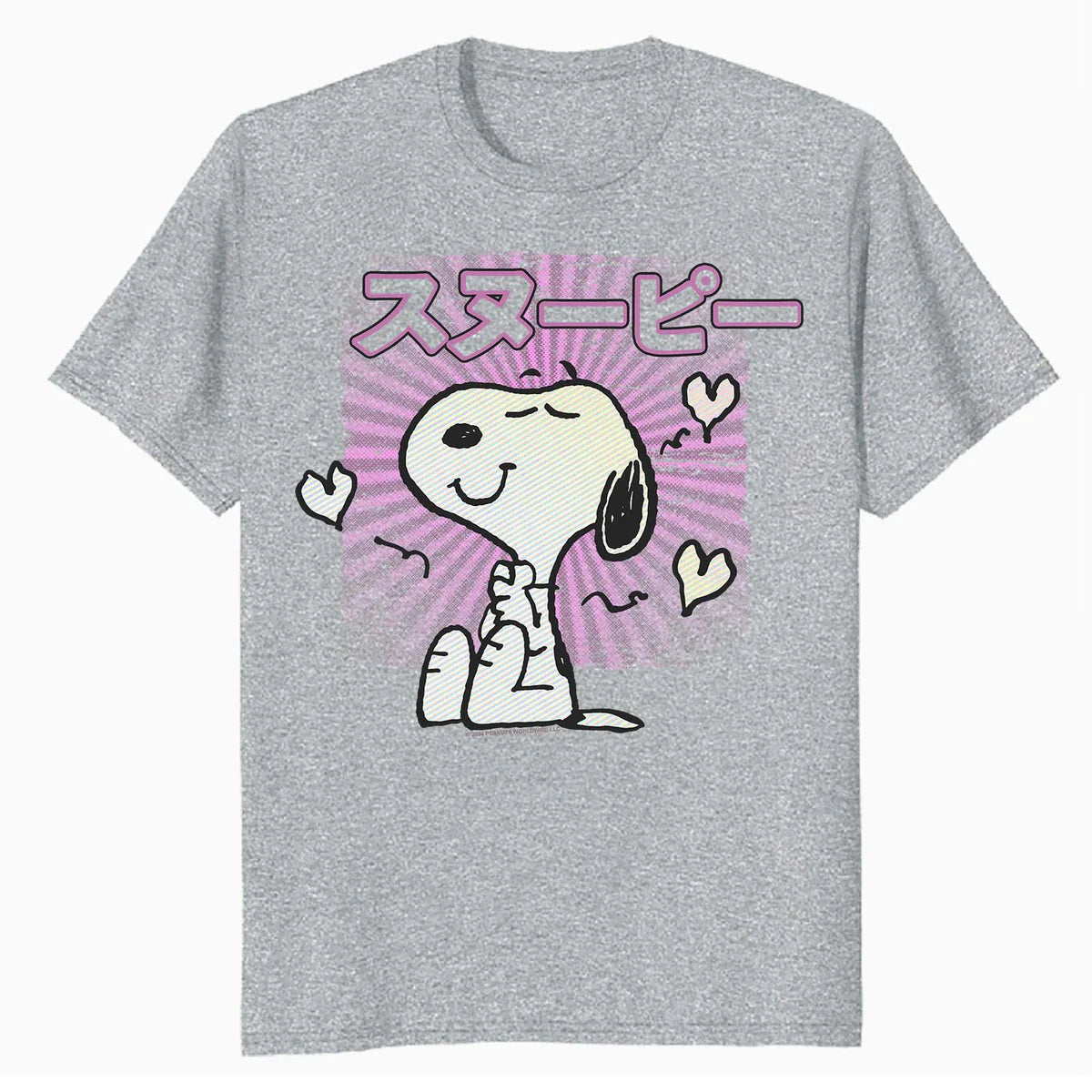 Peanuts Tokyo Snoopy Love Hearts Vintage Japan BFF Kanji VHS Official Men's T-Shirt