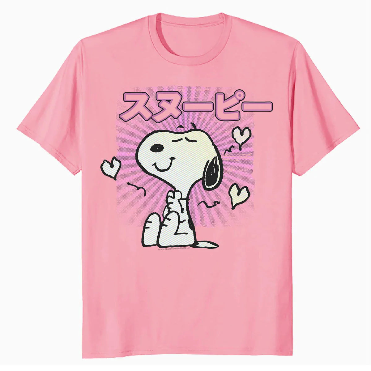 Peanuts Tokyo Snoopy Love Hearts Vintage Japan BFF Kanji VHS Official Men's T-Shirt